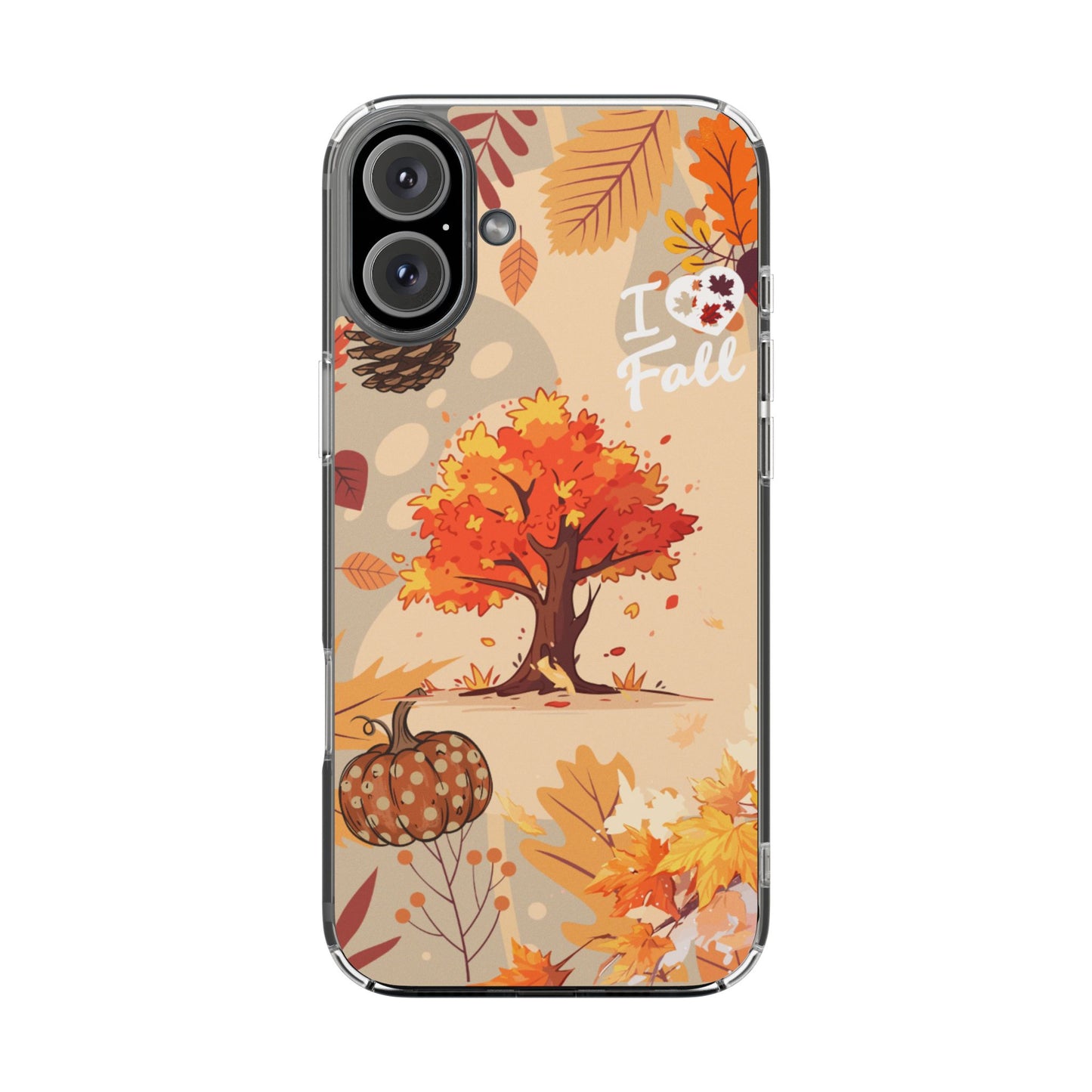 Clear Phone Case – Fall in Love