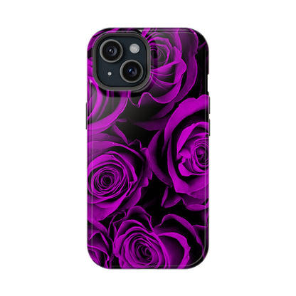 Wireless-Charging Compatible Case – Amethyst Roses