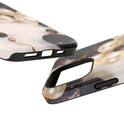 Impact-Resistant Phone Case – Noir Pearl