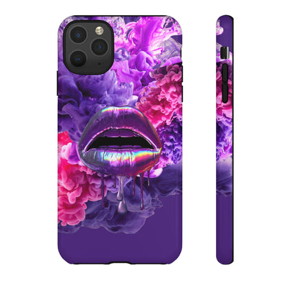 Protective Phone Case – Purple Haze Lips