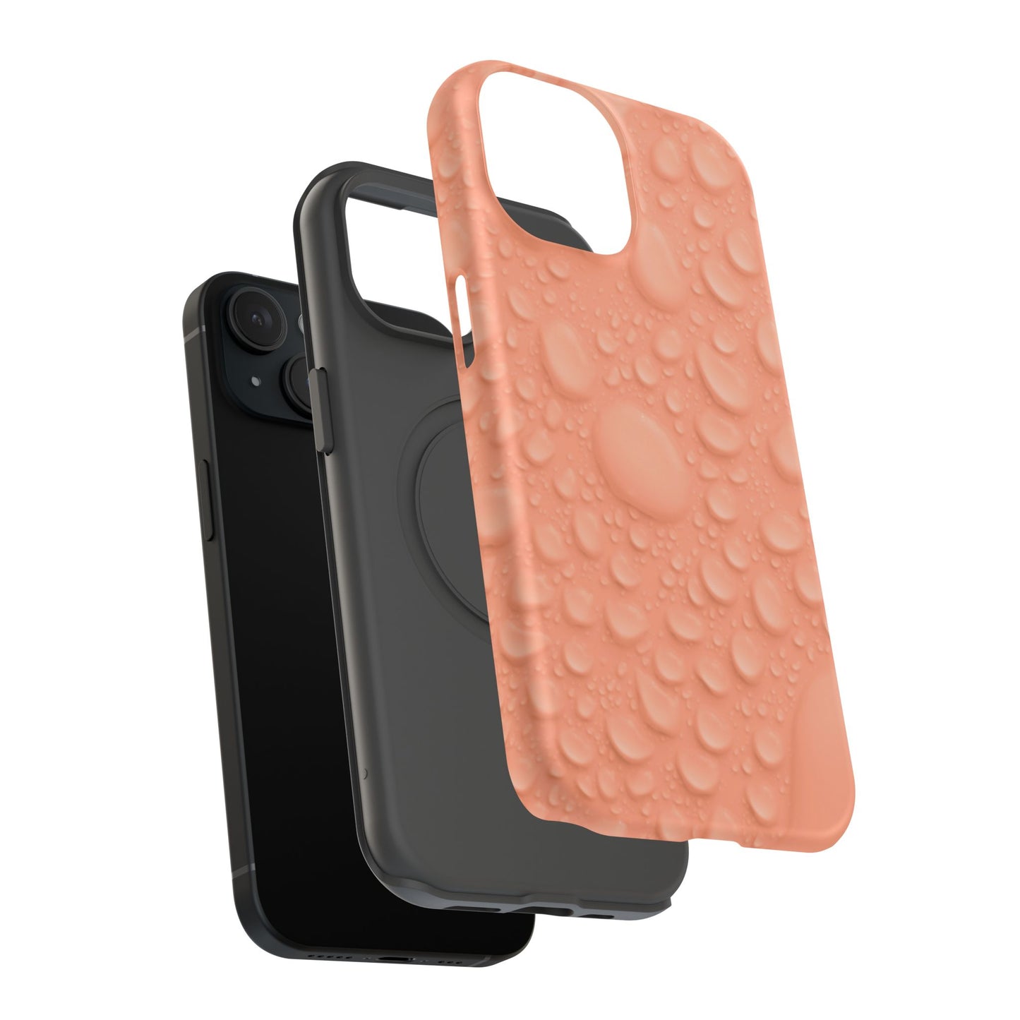 Impact-Resistant Phone Case – Apricot Rain
