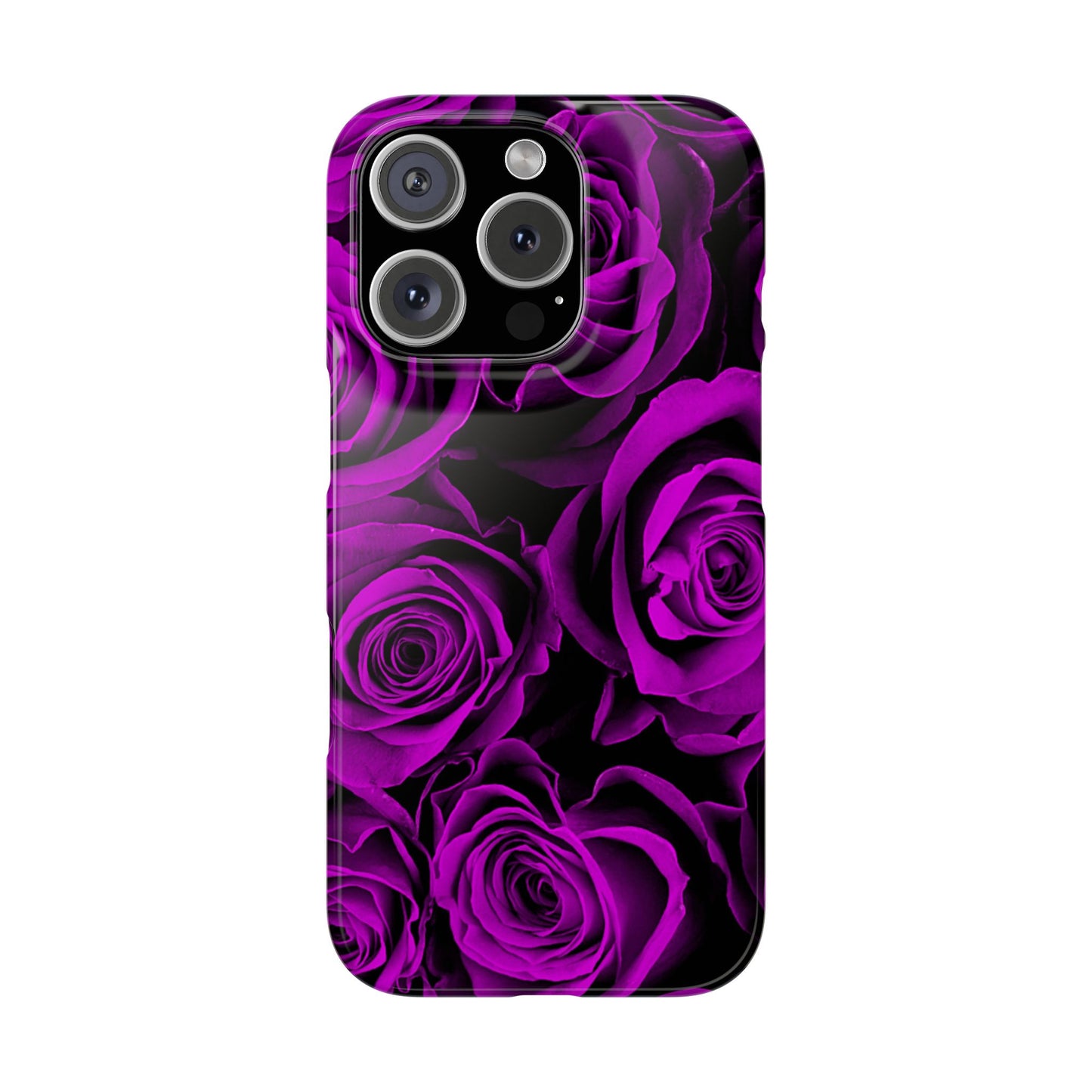 Slim Phone Case – Amethyst Roses