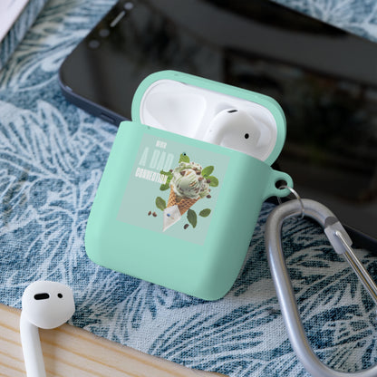 Wireless Earbud Case Cover – Never a Bad Connection Mint Ice Cream Design