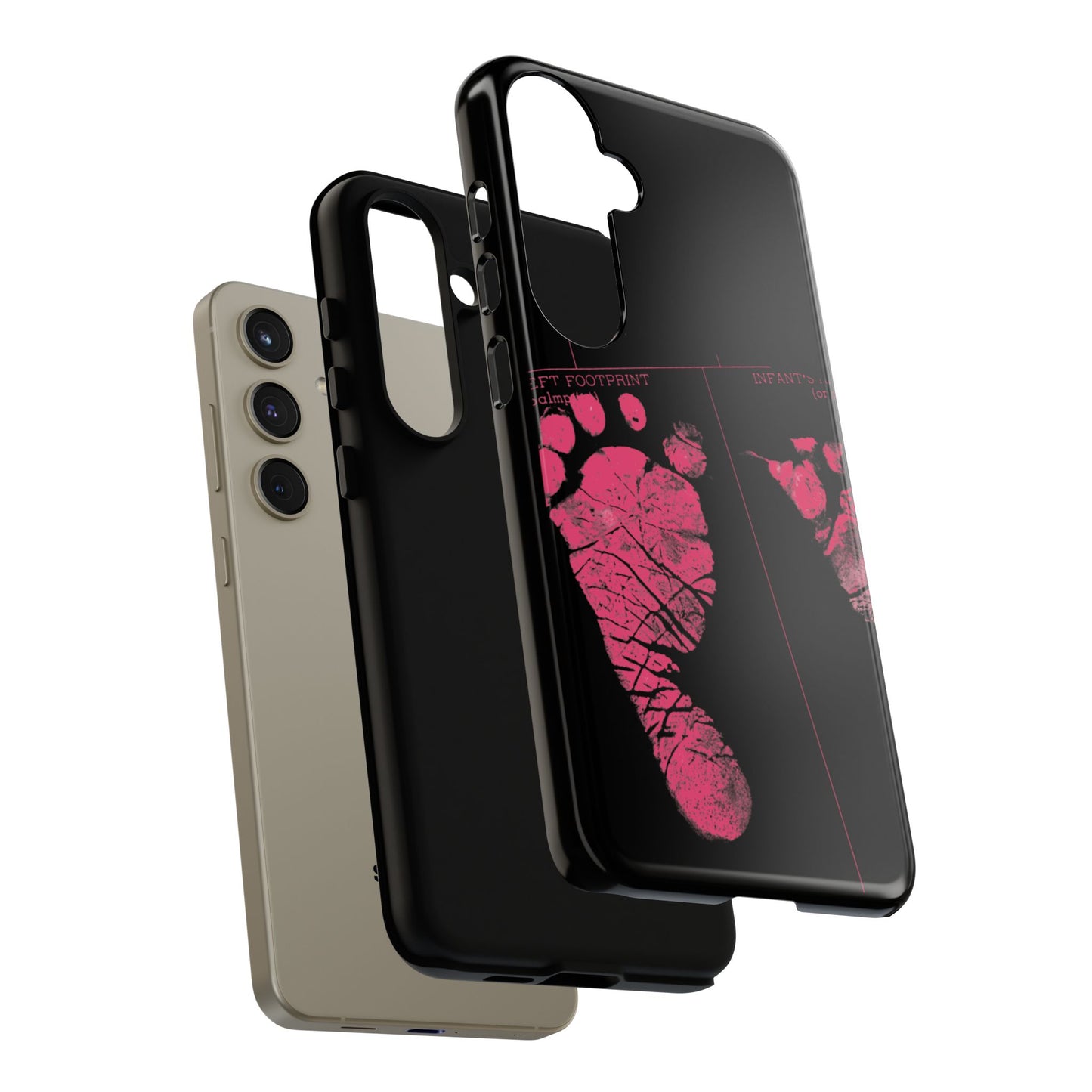 Protective Phone Case – Mom’s Little Pink Footprints