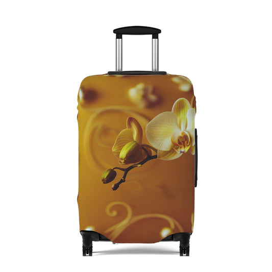 Luggage Cover – Amber Orchid