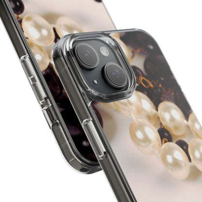 Clear Phone Case – Noir Pearl
