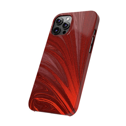 Slim Phone Case — Crimson Current