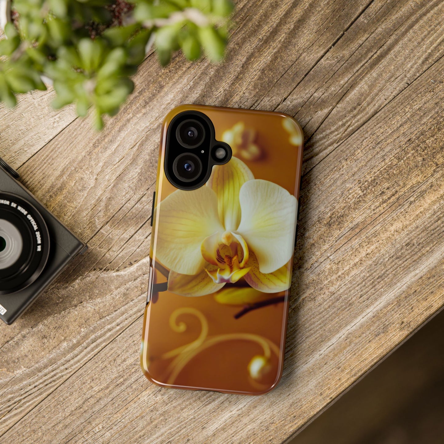 Protective Phone Case – Amber Orchid