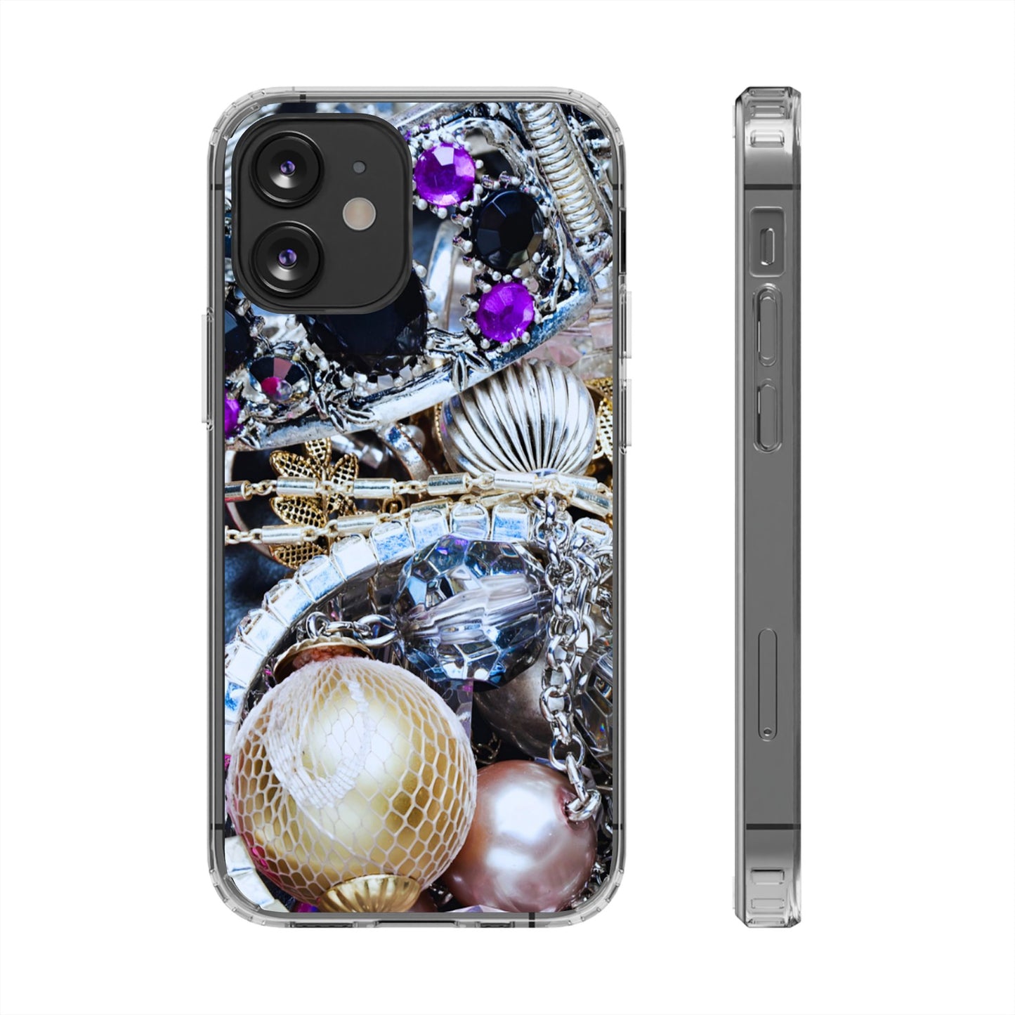 Clear Magnetic Phone Case – Chrome Jewel