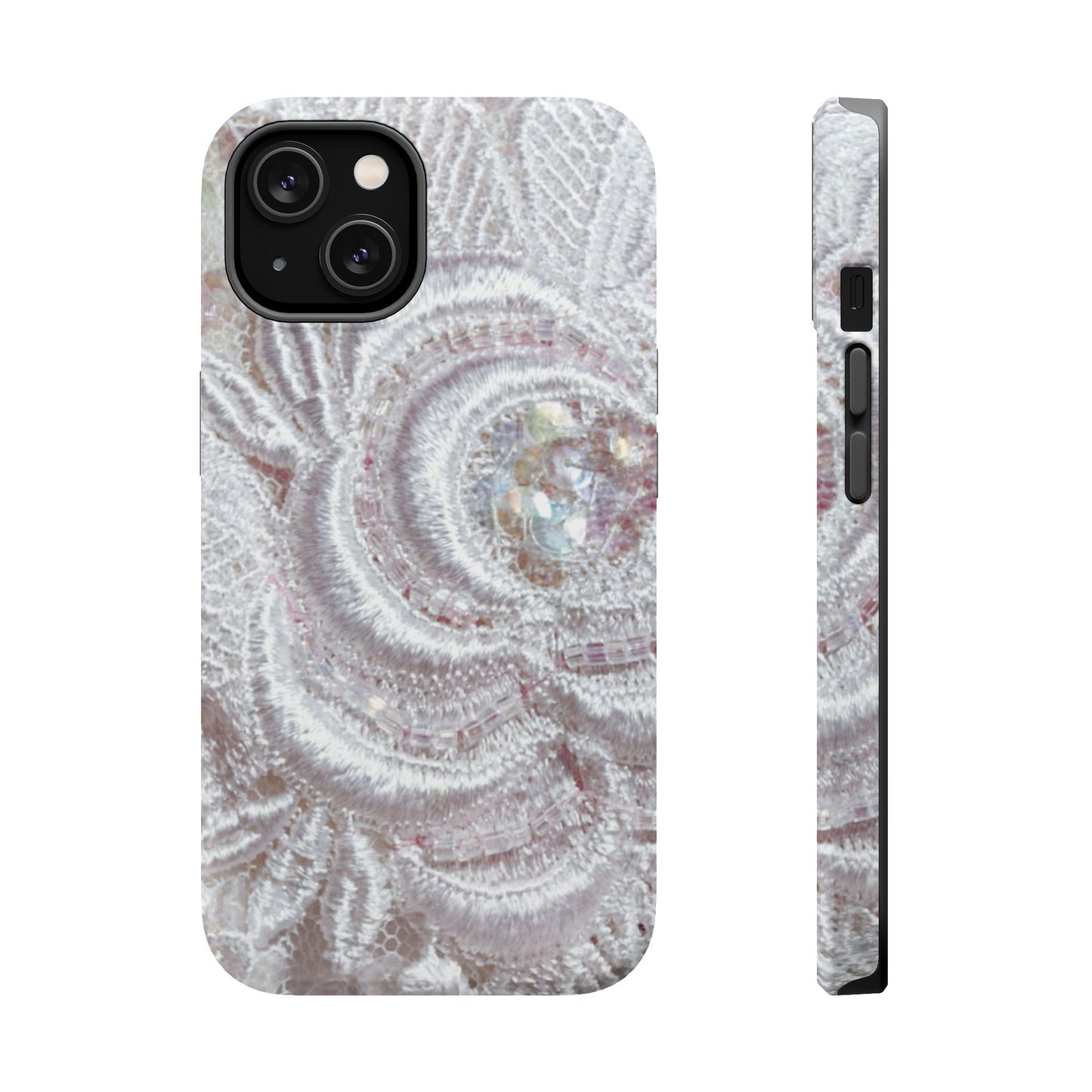 Wireless-Charging Compatible Case – Lace Veil