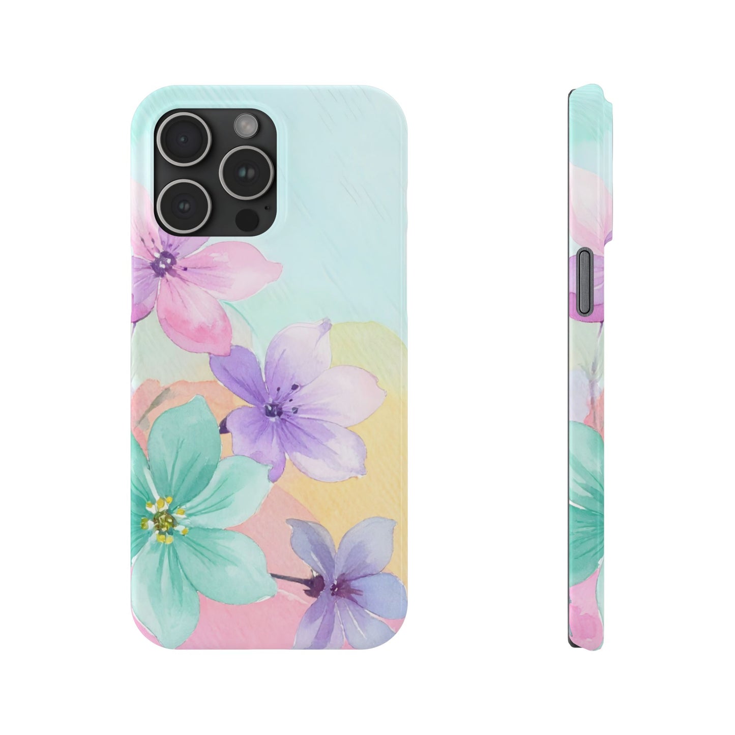 Slim Phone Case – Water Petal