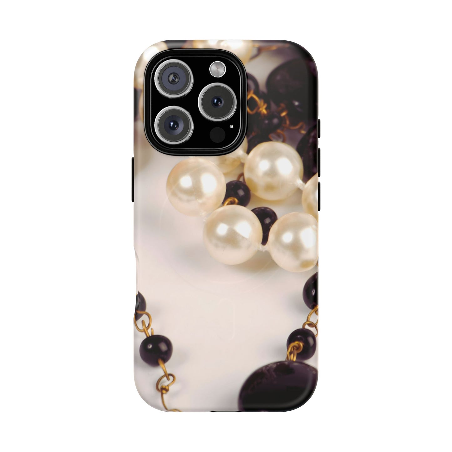 Protective Magnetic Phone Case – Noir Pearl