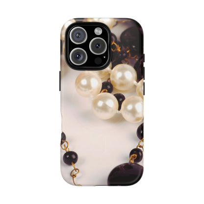 Protective Magnetic Phone Case – Noir Pearl