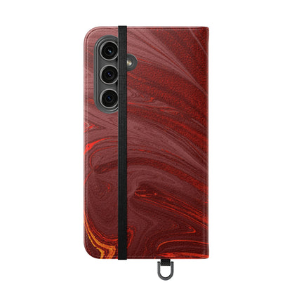 Flip Case – Crimson Current