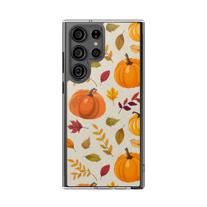 Clear Phone Case – Falling for Pumpkin