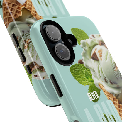 Mint Chocolate Ice Cream Phone Case — "Never a Bad Connection" Protective Cover