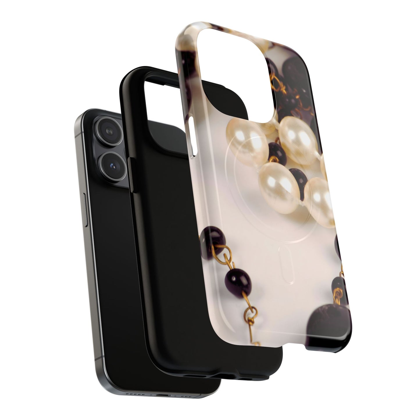 Protective Magnetic Phone Case – Noir Pearl