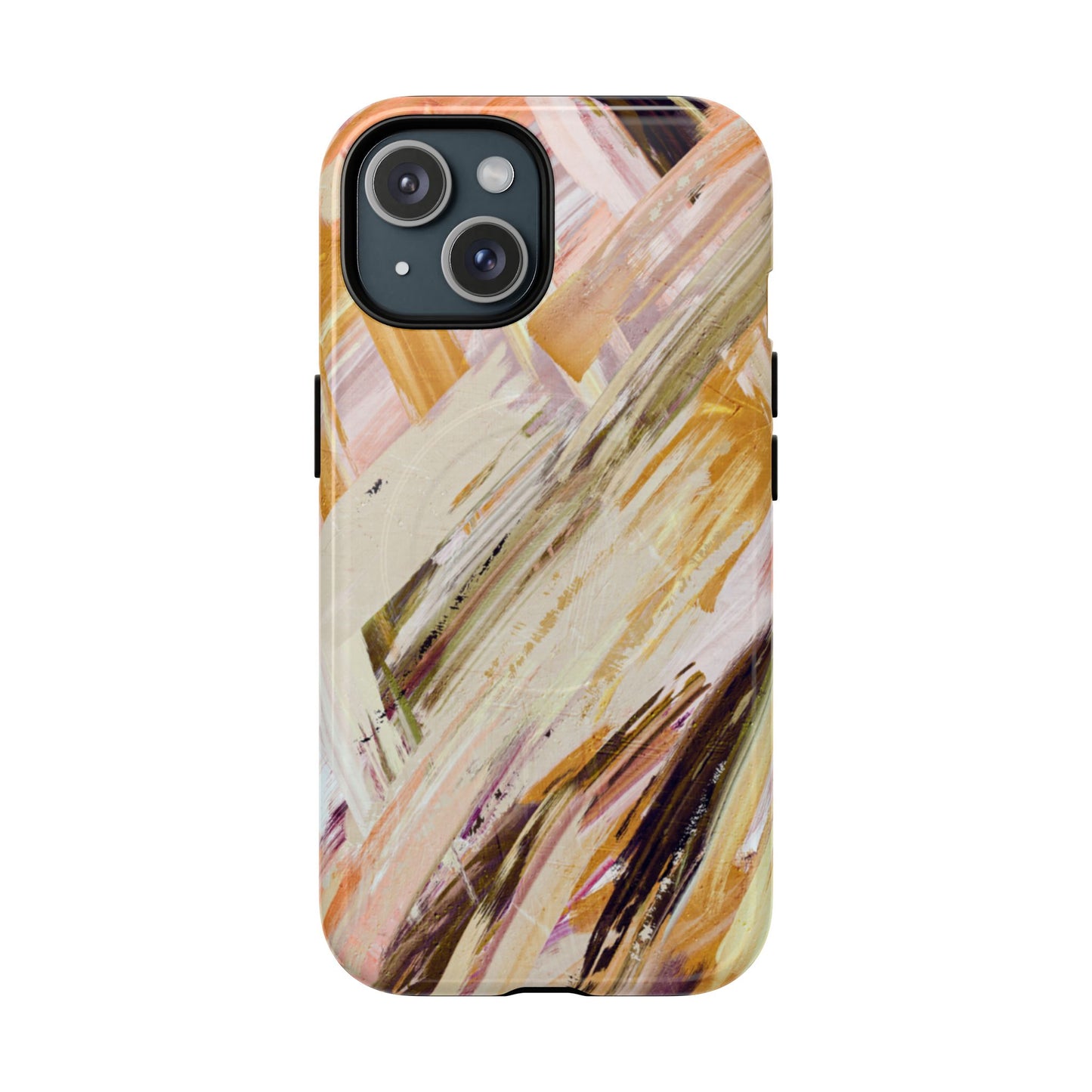 Protective Magnetic Phone Case – Brush & Bronze