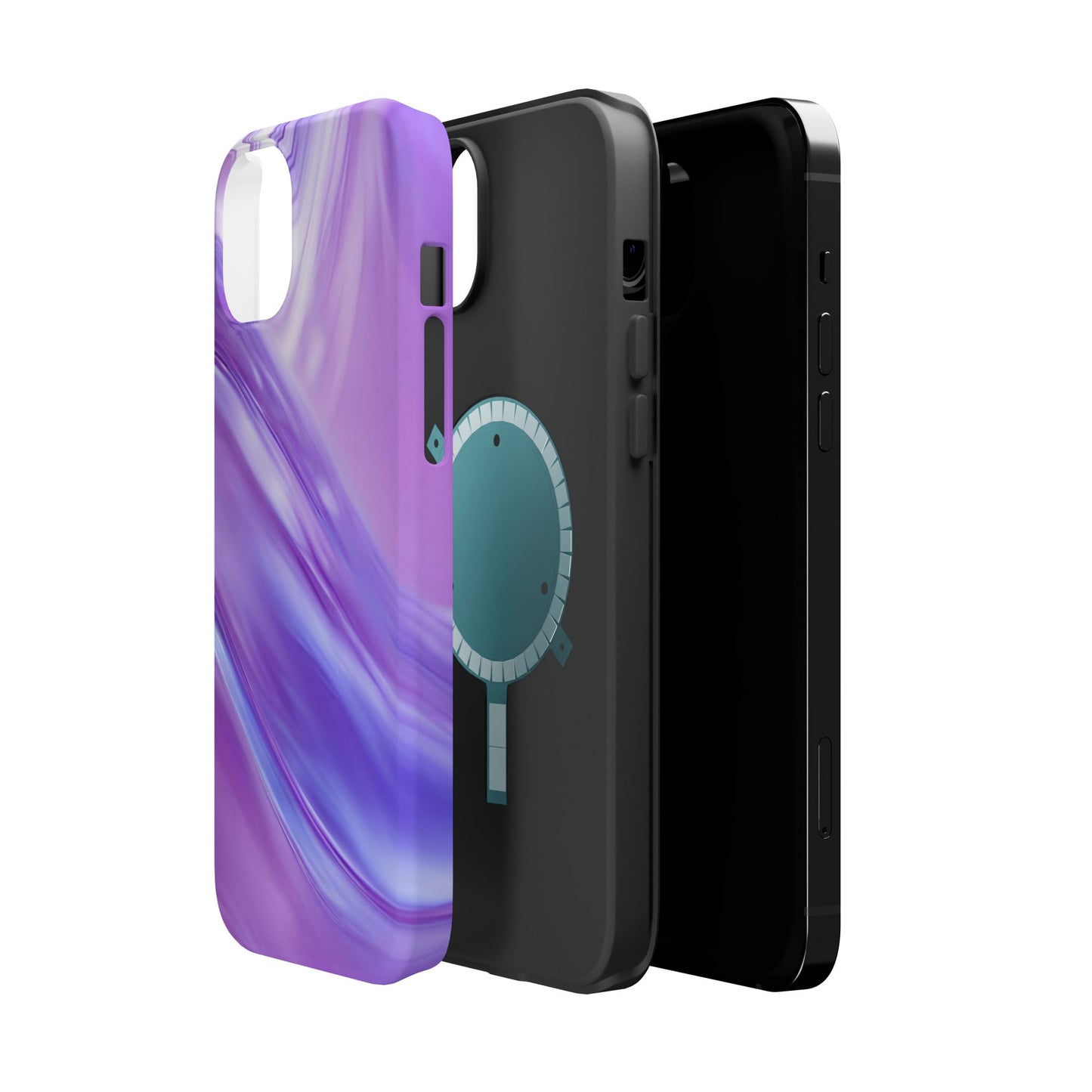 Wireless-Charging Compatible Case – Lavender Wave