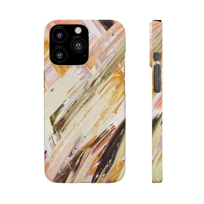 Snap Phone Case – Brush & Bronze