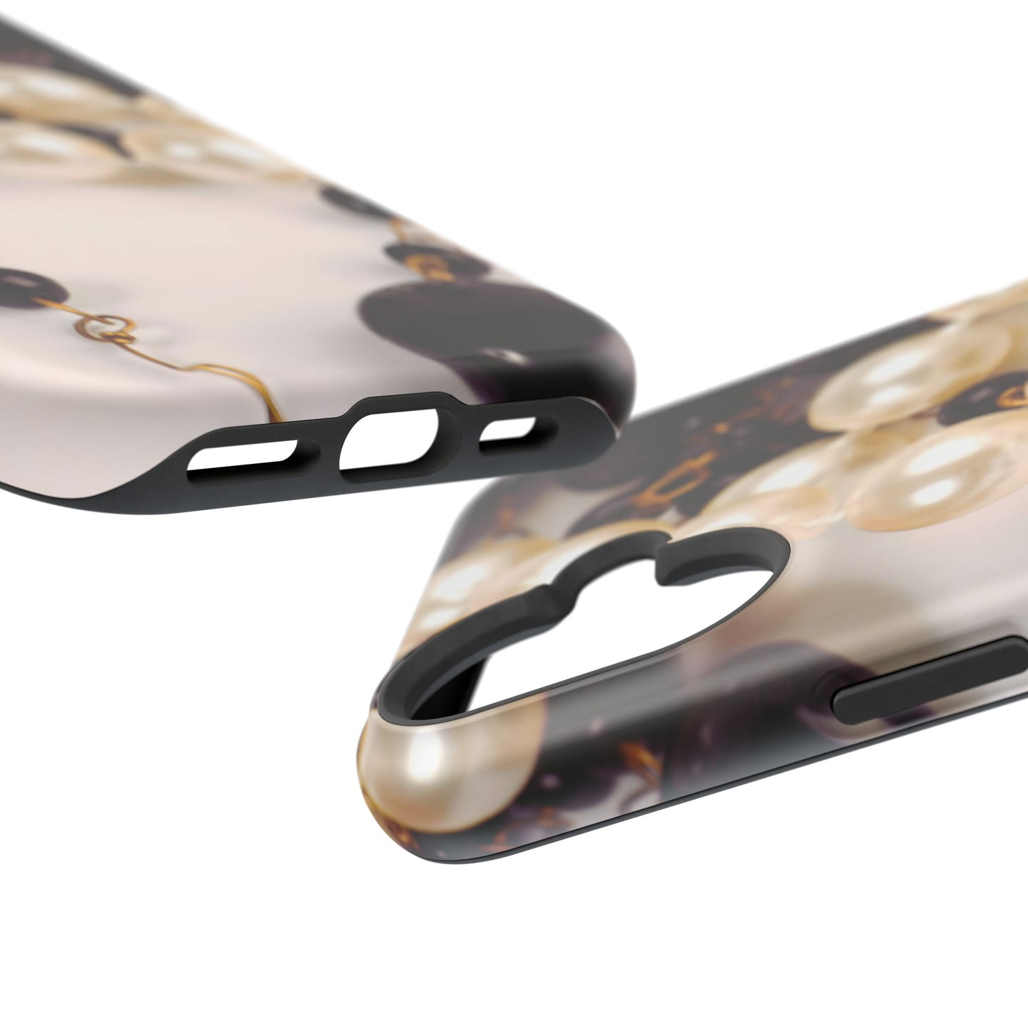 Wireless-Charging Compatible Case – Noir Pearl