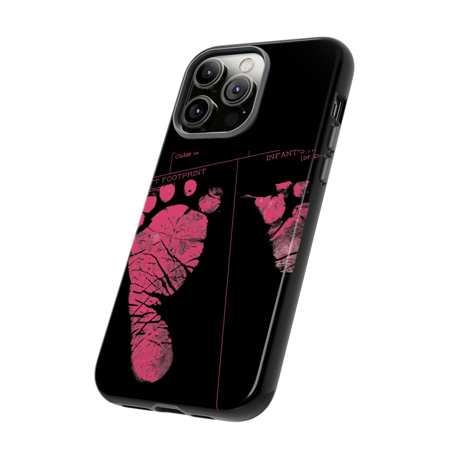 Protective Phone Case – Mom’s Little Pink Footprints