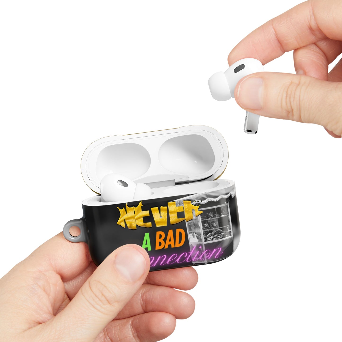 Wireless Earbud Case Cover – Never a Bad Connection Pretzel Stack