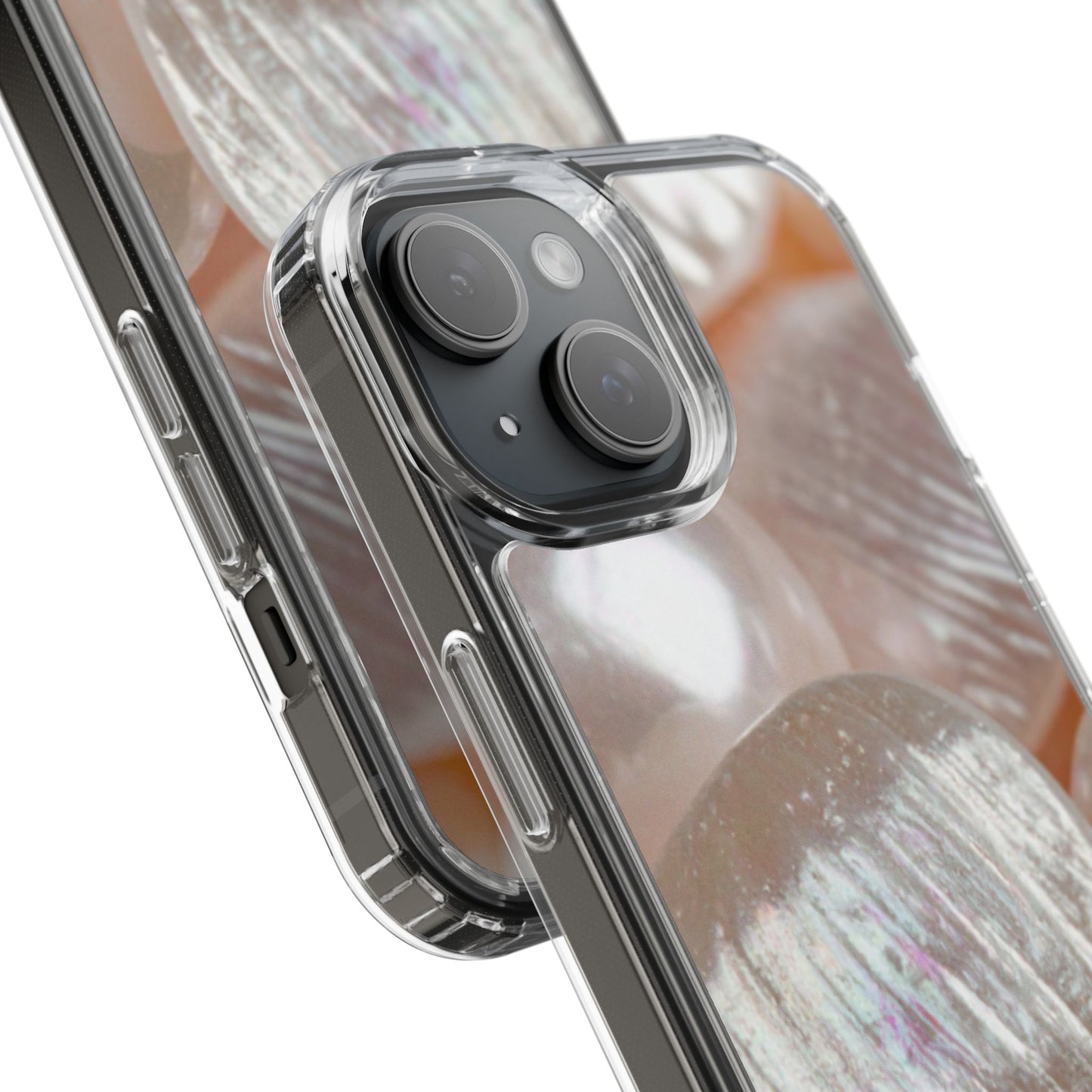 Clear Phone Case – Blush Pearl