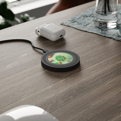 Wireless Charging Pad – Shamrock Cookie St. Patrick's Day Design
