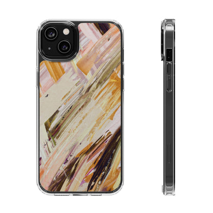 Clear Phone Case – Brush & Bronze