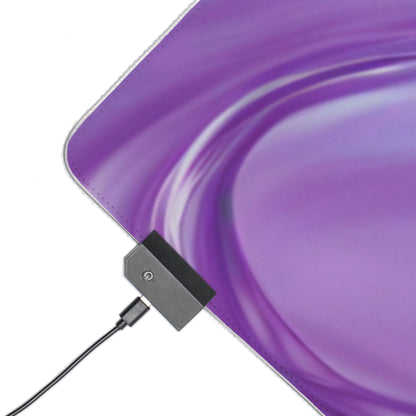 Gaming LED Desk Mat – Lavender Wave