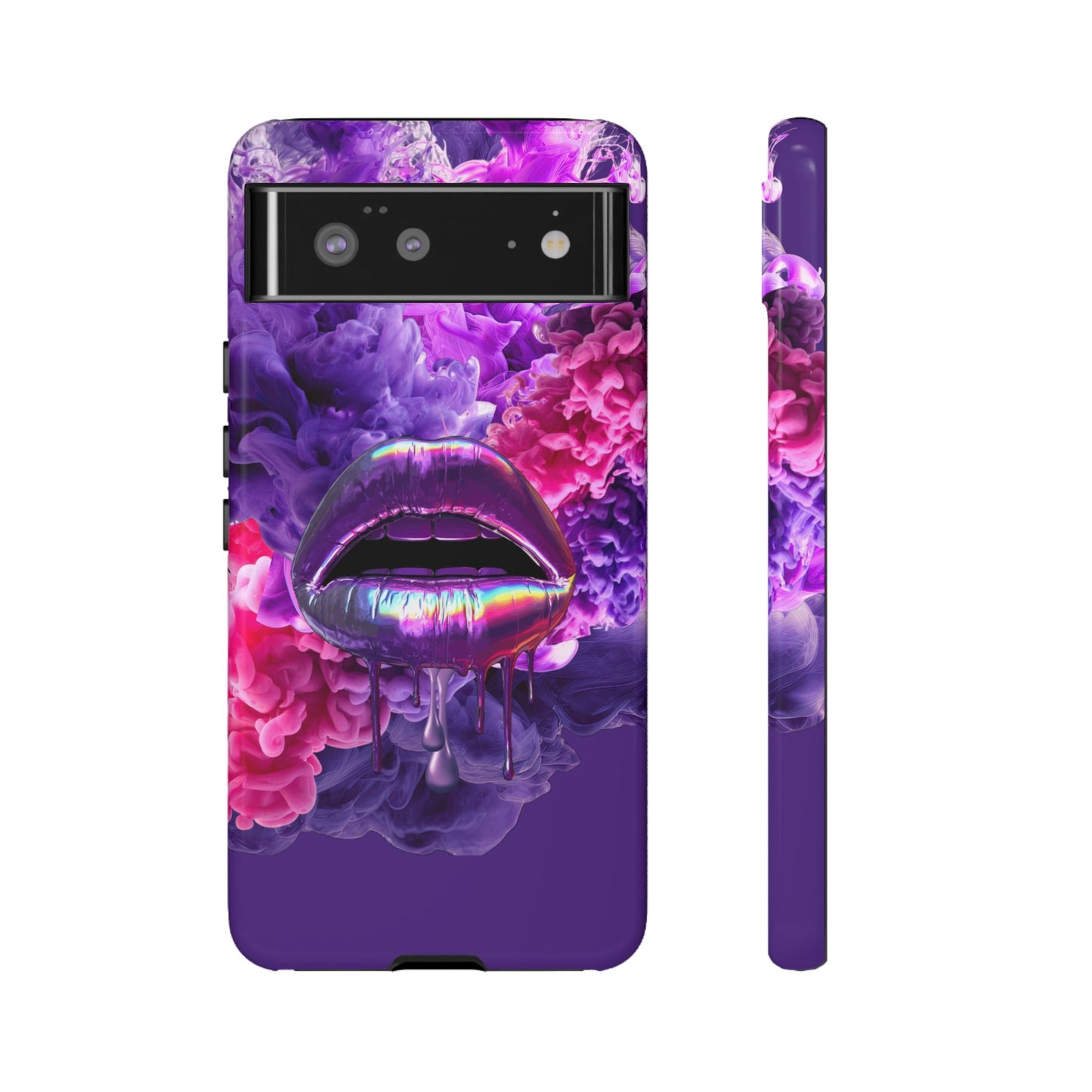 Protective Phone Case – Purple Haze Lips