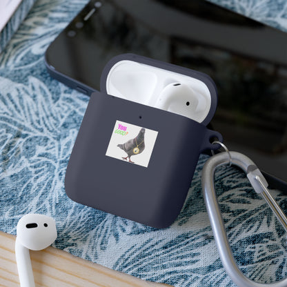 Wireless Earbud Case Cover – Pigeon Design Slim Drop Protection with Carabiner Clip
