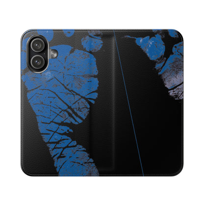 Flip Case – Mom’s Little Blue Footprints