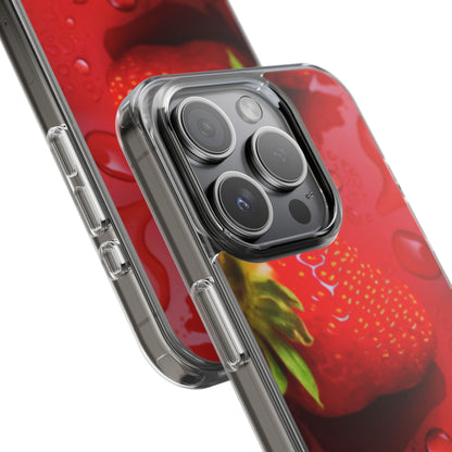 Clear Phone Case – Strawberry Drip