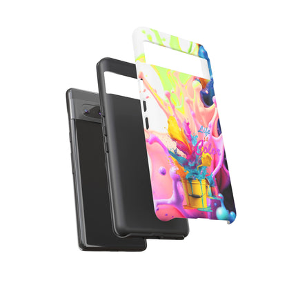 Color Splash Phone Case — “Life in Color” Protective Tough Case