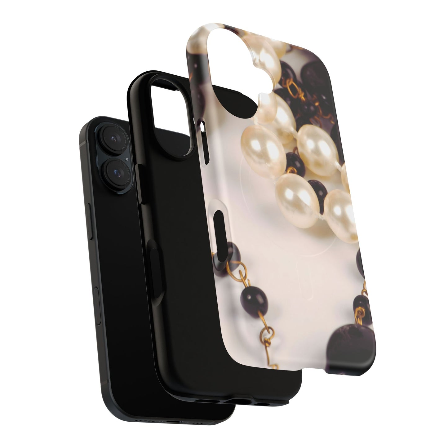 Protective Magnetic Phone Case – Noir Pearl