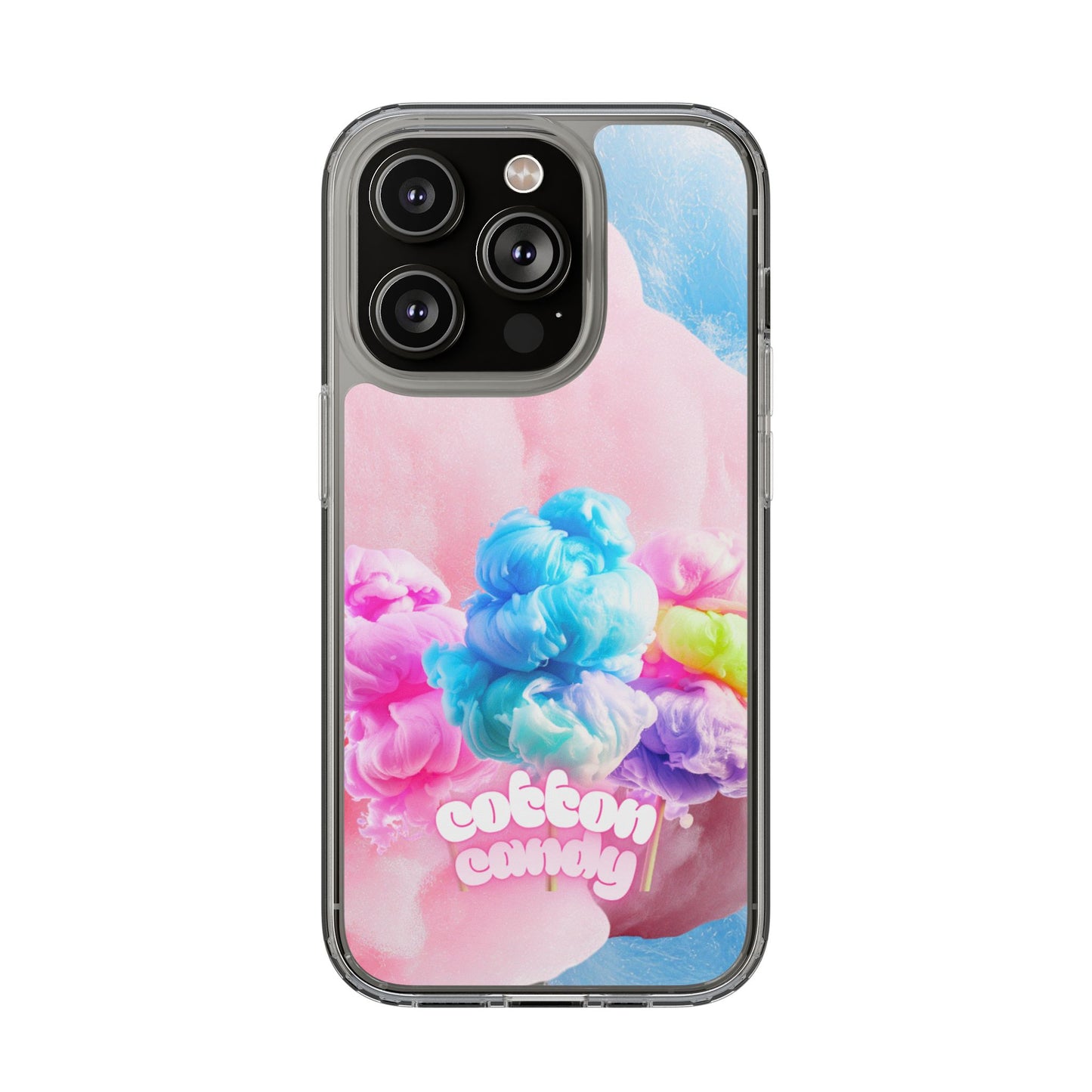 Clear Phone Case – Cotton Candy Dream