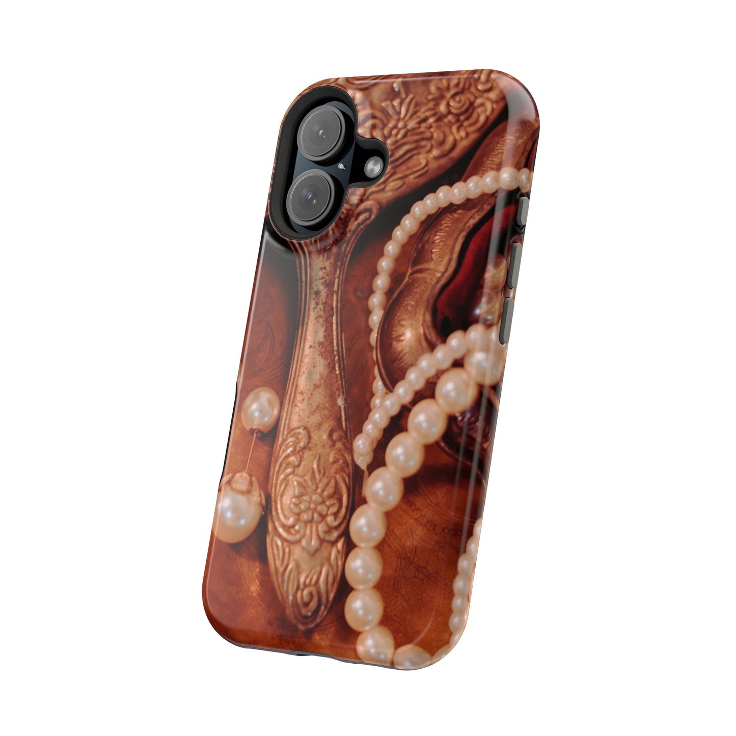 Wireless-Charging Compatible Case – Bronze Vanity