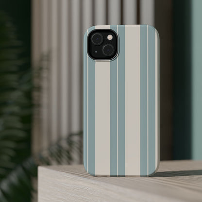 Wireless-Charging Compatible Case – Coastal Stripe