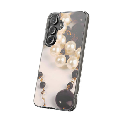 Clear Phone Case – Noir Pearl
