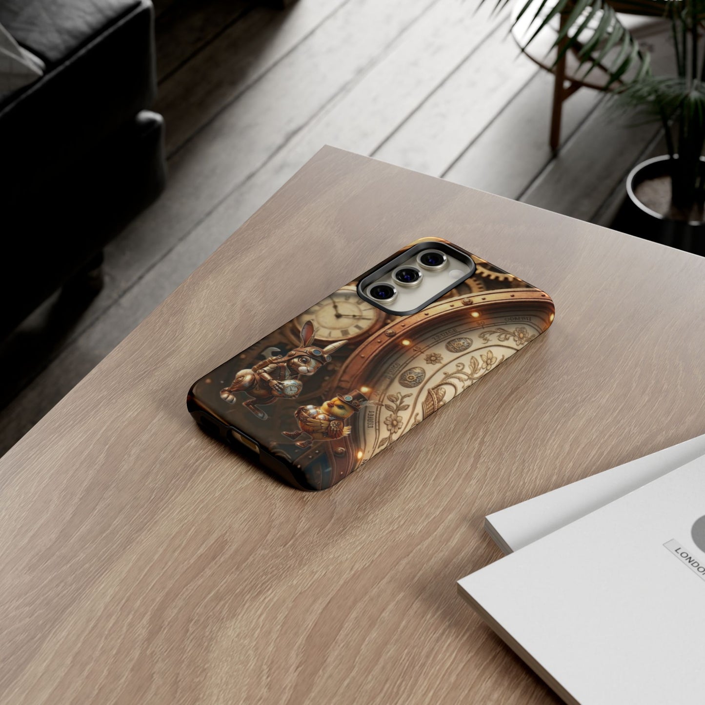 Protective Phone Case – Clockwork Cottontail