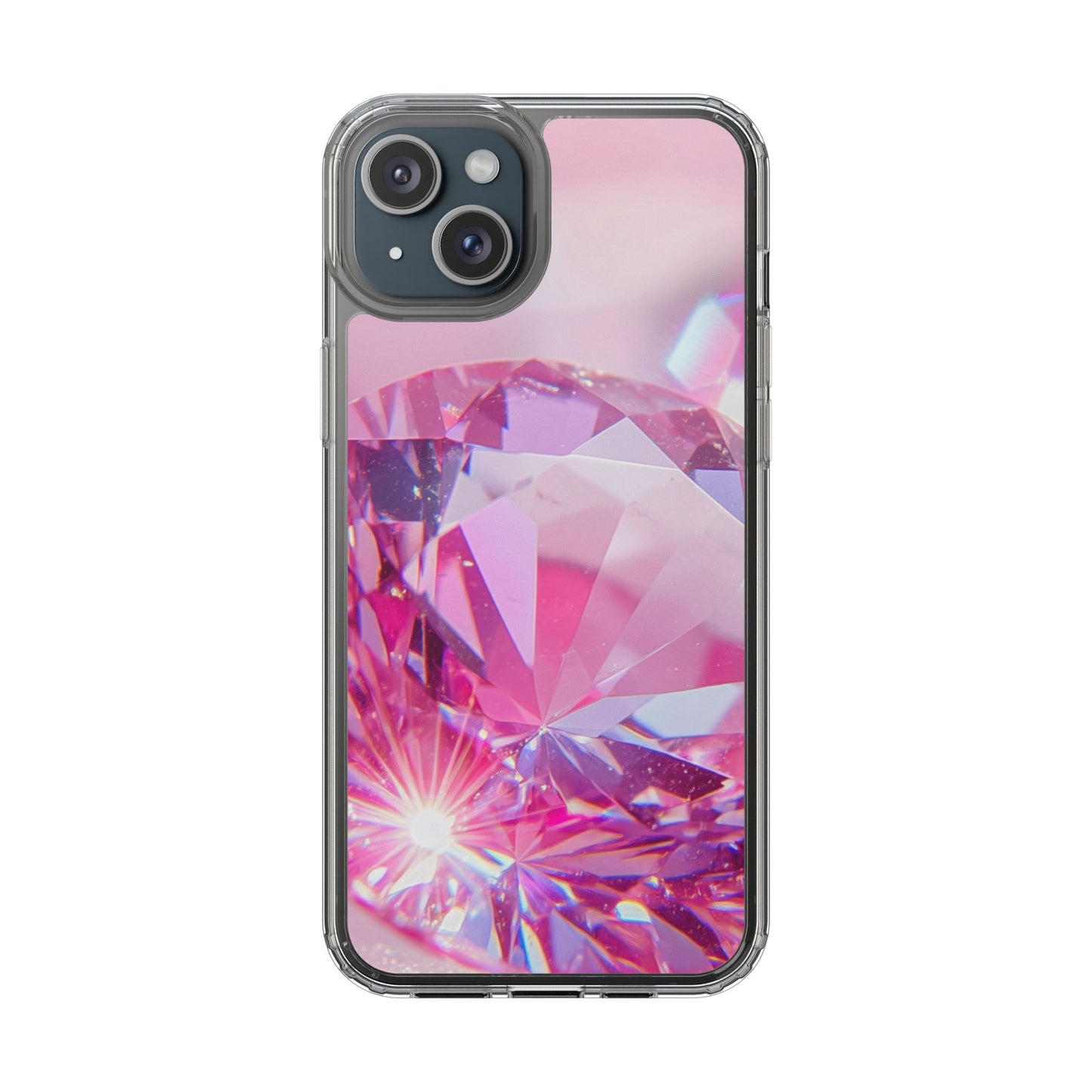 Clear Phone Case – Pink Ice