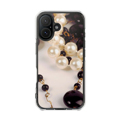 Clear Magnetic Phone Case – Noir Pearl