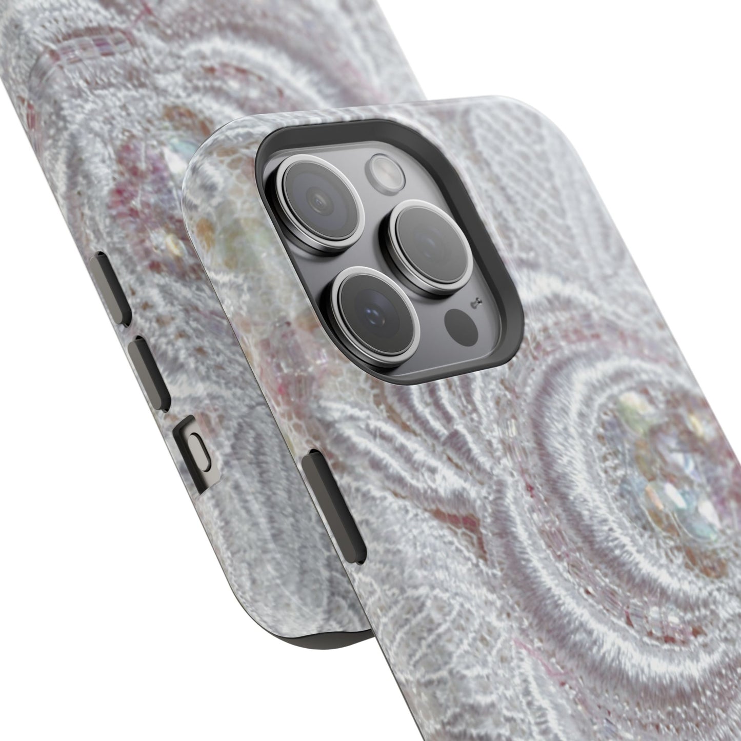 Wireless-Charging Compatible Case – Lace Veil