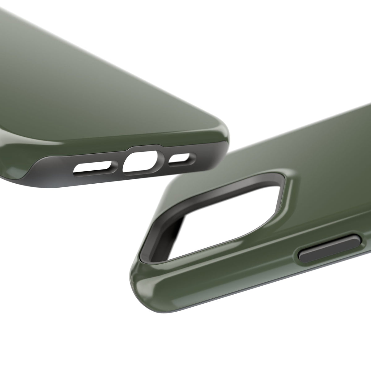 Impact-Resistant Phone Case — Military Green Protective Shockproof Cover