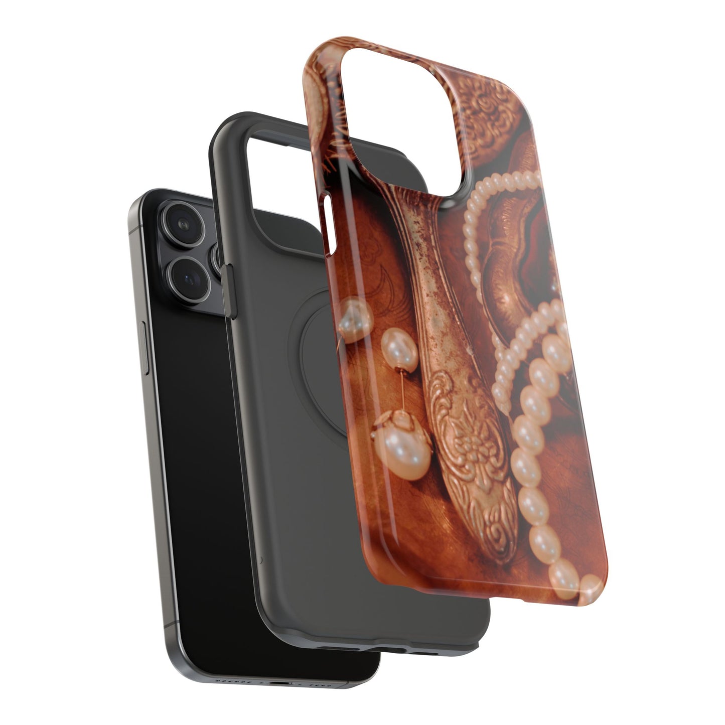Impact-Resistant Phone Case – Bronze Vanity