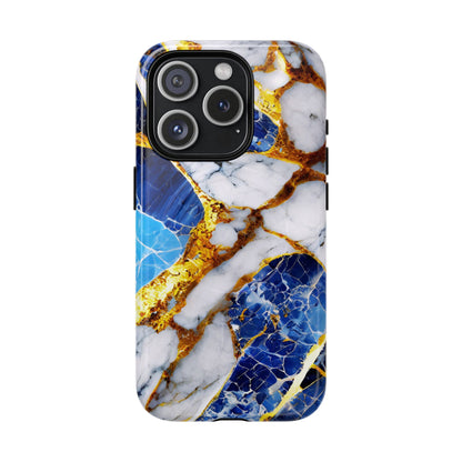 Protective Magnetic Phone Case – Sapphire Veins