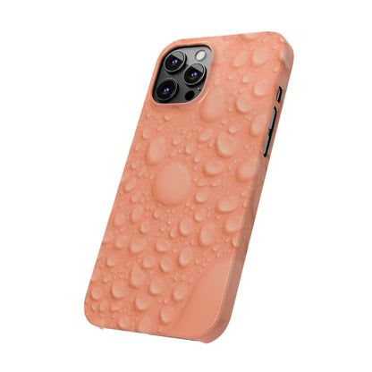 Slim Phone Case – Apricot Rain
