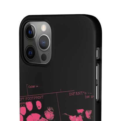 Snap Phone Case – Mom’s Little Pink Footprints